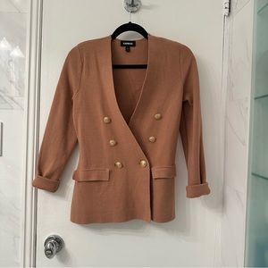 Express Sweater Double Breasted Blazer